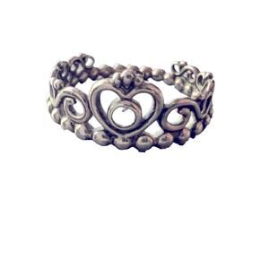 Pandora 925 Sterling Silver Crown Ring Size 6.5
